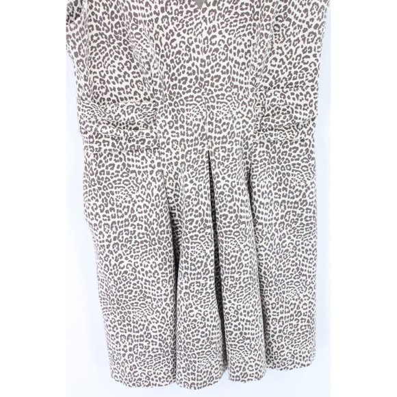 Banana Republic Issa London Dress Womens Leopard Pattern Sleeveless 12P - Picture 5 of 9